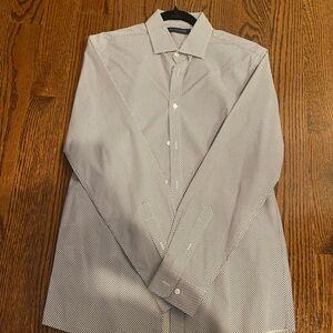 Tommy Hilfiger Black and White Checkered Shirt with cupcakes